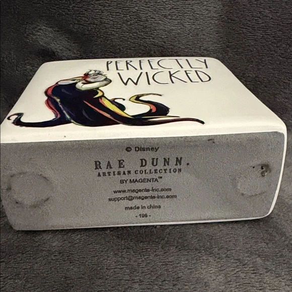 Rae Dunn Disney Perfectly Wicked Ceramic Tile - Picture 2 of 3